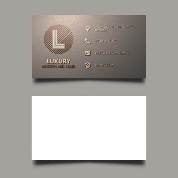 Gloss Texture Visiting Card