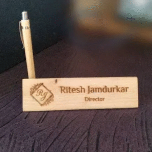 Wooden Name plate